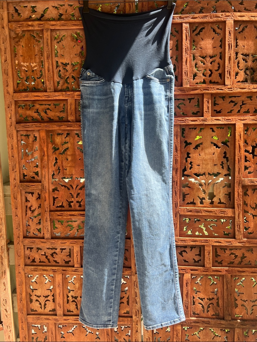 7 For All Mankind Kimmie Straight-Leg Maternity Jeans